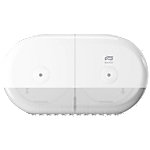 Tork SmartOne Mini Doppelrollenspender für Toilettenpapier Weiß T9 Hohe Kapazität Elevation Linie 682000 von Tork