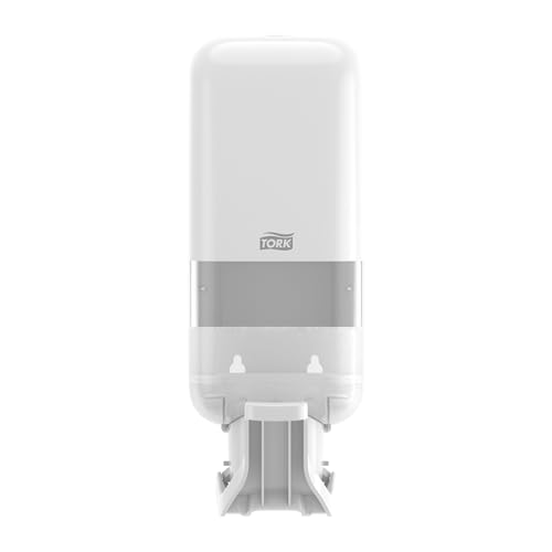 Tork Spender für Seifen und Händedesinfektionsmittel mit Armhebel Weiß S4, geeignet für Flüssigseife, Schaum und Gel, Elevation Design, 6 Stück, 564100 von Tork