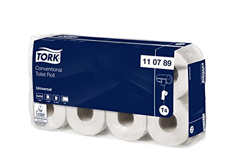 Tork Toilettenpapier Conventional 2-lg. T4 Kleinrollen weiß 8 x8 Rollen à 250 Blatt von Tork