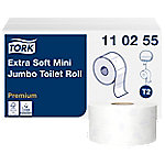 Tork Premium Mini Jumbo Toilettenpapier T2 3-lagig 110255 12 Rollen à 600 Blatt von Tork