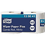 Tork Wischtuchrolle W1, W2 2-lagig Gerollt Weiß 2 Rollen à 750 Blatt von Tork