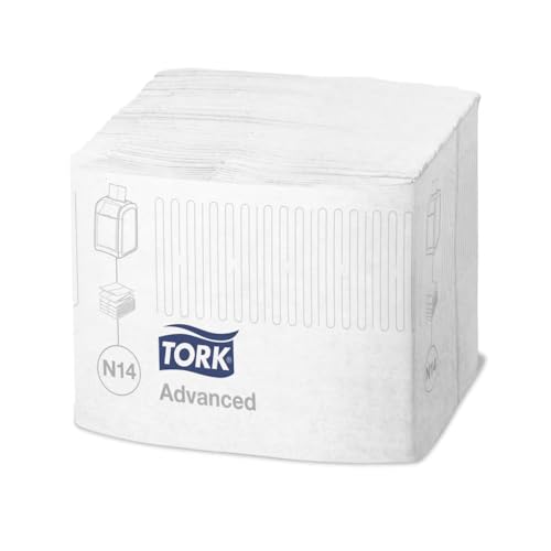 Tork Xpressnap Fit Spenderservietten – 15830 – Servietten zum Nachfüllen für N14 Serviettenspender, Advanced Qualität – 2-lagig, weiß – 720 Stück, Mittel von Tork