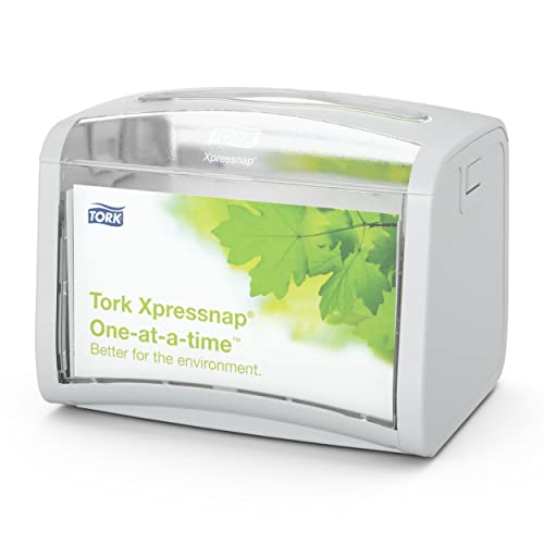 Tork Xpressnap Tischspender Hellgrau N4, Signature Linie, 15,5 cm × 20,1 cm × 15,0 cm, 272613 (x4) von Tork