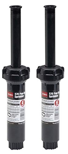 Toro 53814 4-Inch Pop-Up Fixed-Spray with Variable Adjustable Nozzle, 0-360-Degree, 15-Feet (Twо Pаck)F von Toro