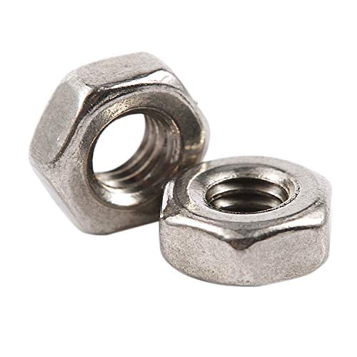 Torribala 100 Stück M3 3 mm Sechskantmutter aus Metall mit Innengewinde, Silberton von Torribala