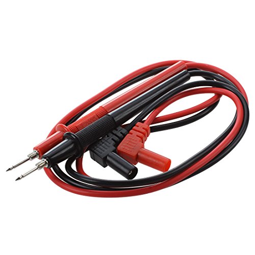 Torribala 1000V Bananenstecker Abnehmbare Spitze Multimeter Sonde Messleitung schwarz Red rot Paar von Torribala