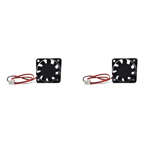 Torribala 2 Stück 3D-Drucker 4010 Lüfter 24 V 0,1 A leiser bürstenloser Lüfter 40 mm x 40 mm x 10 mm für V2 Ender3 von Torribala