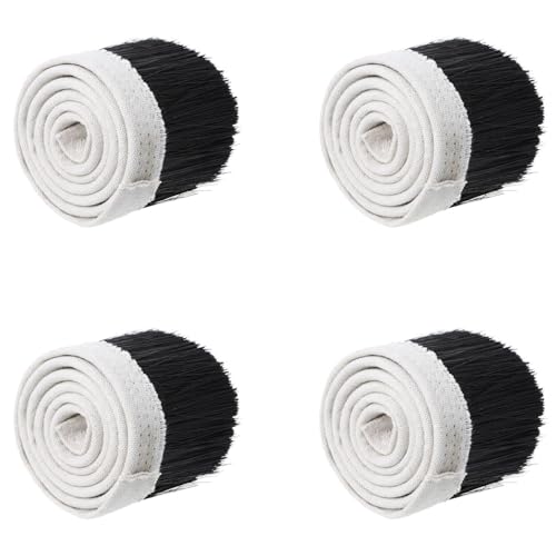 Torribala 4 Stück 1 Meter 70 mm Staubabdeckung Staubsauger Bürste Maschine Werkzeug Nylon CNC Router Zubehör Graviermaschine Bürste von Torribala