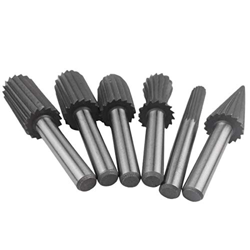 Torribala 6 Teiliges Set Aus Harter Geschwindigkeit Rotierend Feile Gravur Messer Rotierend Mahlen Kopf Polieren Feile von Torribala