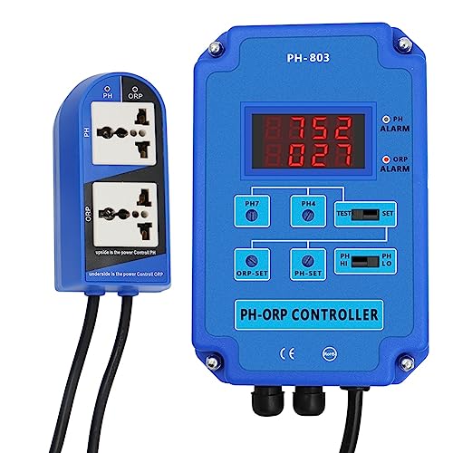 Torribala Redox Digital PH Monitor Blue für Aquarium Hydroponics Plant Pool Spa W/Output Power Relay EU Plug Torribala Redox Digital PH Monitor Blue für Aquarium Hydroponics Plant Pool Spa W/Output Power Relay EU Plug von Torribala