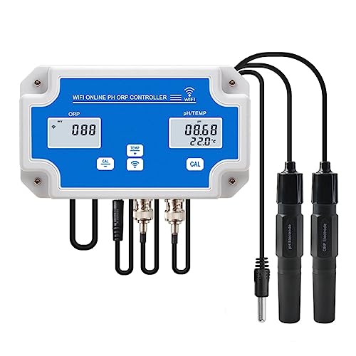 Torribala Smart WIFI PH-Messgerät ORP Temp Qualitätsprüfer für Aquarium Monitor Controller Zubehör Set für Pool Spa EU Plug Torribala Smart WIFI PH-Messgerät ORP Temp Qualitätsprüfer für Aquarium Monitor Controller Zubehör Set für Pool Spa EU Plug von Torribala