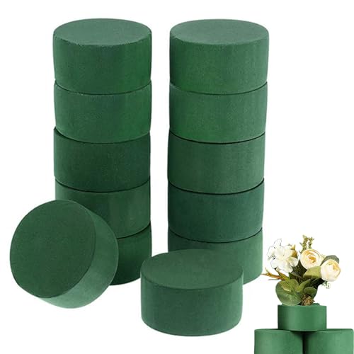 Torribaly 10 Stück Blumensteckschaum Set, Steckschaum für Blumen, Steckschwamm für Blumen, Steckmasse Steckmoos für Blumen, Wasserabsorbierender Blumensteckmasse Blumenschwamm, Runde 8 * 4cm Torribaly 10 Stück Blumensteckschaum Set, Steckschaum für Blumen, Steckschwamm für Blumen, Steckmasse Steckmoos für Blumen, Wasserabsorbierender Blumensteckmasse Blumenschwamm, Runde 8 * 4cm von Torribaly