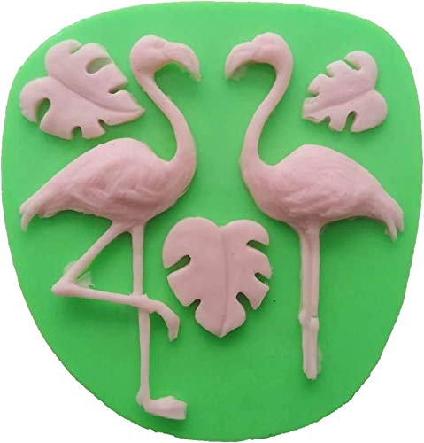 Flamingo mit Blätter Thema Silikonform von Torten Deko Shop