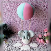 Elefant Im Heißluftballon Als Tortenfigur Für Motivtorten, Tortendekor von TortenDekor
