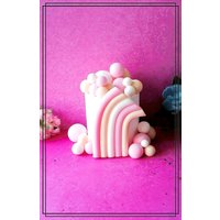 Regenbogen, Kugeln in Pastellfarben Aus Fondant Als Tortendekoration Für Mädchen Torte, Tortendekor von TortenDekor