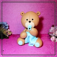 Teddybär - Herz Fondantfigur, Tortendekor von TortenDekor