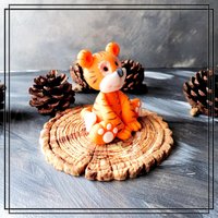 Tiger Tortenfigur Aus Fondant Als Tortendekoration von TortenDekor