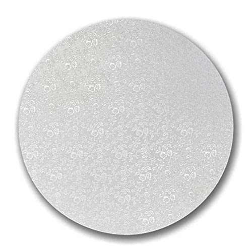 Tortenplatte Silber in verschiedenen Größen rund mit Muster 10 mm / 1 cm stark Cake Board (∅ 30 cm) von Tortenbild