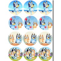Bluey Muffin Und Cupcake Aufleger 12 Stück Pro Bogen Bluey Muffin Und Cupcake Aufleger 12 Stück Pro Bogen von TortendekofeeDesign
