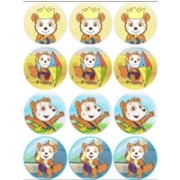 Bobo Siebenschläfer Und Cupcake Aufleger 12 Stück Pro Bogen Bobo Siebenschläfer Und Cupcake Aufleger 12 Stück Pro Bogen von TortendekofeeDesign