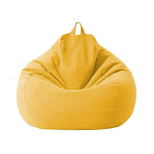 Toruiwa. 1x Sitzsack Stühle Sofabezug,Sitzsackbezug,Loungesitz Sitzsack Pouf Puff Couch Tatami,für Wohnzimmer Spielzimmer (ohne Füllstoff)(Gelb,100x120cm) von Toruiwa.