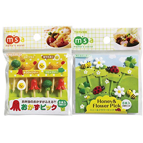 Torune Mama's Assist Food Picks Bento Lunch 8 Stück 2er Pack Set von Torune