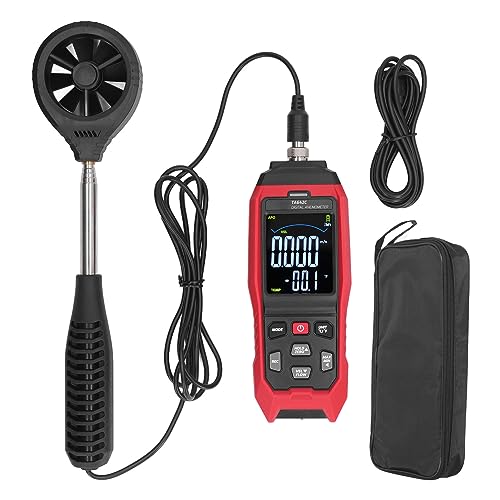 Torvex Anemometer, Handlicher Windgeschwindigkeitsmesser, Luftstromgeschwindigkeit, tragbares digitales Anemometer für HVAC-Tests von Torvex