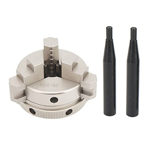 Torvex Drehfutter, 50 mm, M14, 3-Backenfutter-Set, selbstzentrierendes Spannfutter, wendbares Drehfutter-Zubehör für Metallbearbeitungswerkzeug von Torvex