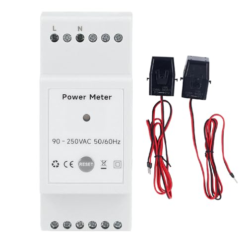 Torvex Energy Messgerät, einphasigem Leistungsmonitor mit WiFi -App -Steuerung und 2x120A Stromtransformator, intelligenter Stromverbrauchsmessgerät für die Verfolgung des Home Torvex Energy Messgerät, einphasigem Leistungsmonitor mit WiFi -App -Steuerung und 2x120A Stromtransformator, intelligenter Stromverbrauchsmessgerät für die Verfolgung des Home von Torvex