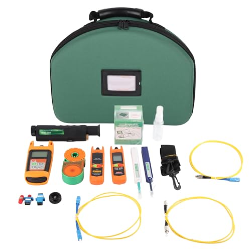 Torvex -Fasertestkit, optisches Strommesser mit LED -Lichtquellen und Reinigungsstift für Kabeltests, Fasertestkit für die Netzwerkwartung Torvex -Fasertestkit, optisches Strommesser mit LED -Lichtquellen und Reinigungsstift für Kabeltests, Fasertestkit für die Netzwerkwartung von Torvex