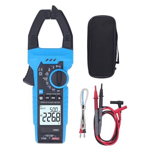 Torvex -Klemmmessgerät, 1000A digitaler Multimeter für Wechselstromspannung und Temperaturmessung, Kapazitätswiderstandstester, Elektrische Kontinuitätsklemme -Multimeter von Torvex