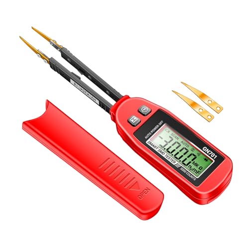 Torvex -Kondensator -Tester, SMD -Widerstandsmesser mit LCD -Anzeige- und Diodentest -Pinzetten, digitaler Kapazitätsanalysator, Electronic Component Tester Torvex -Kondensator -Tester, SMD -Widerstandsmesser mit LCD -Anzeige- und Diodentest -Pinzetten, digitaler Kapazitätsanalysator, Electronic Component Tester von Torvex