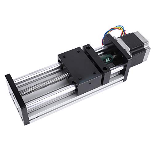 Torvex Kugel Schraubschiene, lineare Doppelwellenführung mit 42 Steppermotor und 100 -mm -Kugel -Schraube linear (1204 Schraube, effektiver Bereich 100 mm) von Torvex
