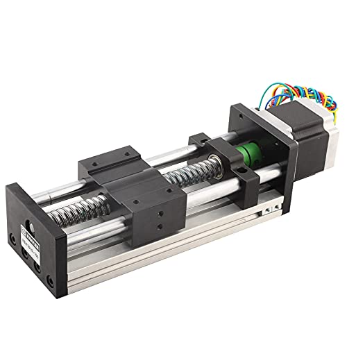 Torvex Kugel Schraubschiene, lineare Doppelwellenführung mit 42 Steppermotor und 100 -mm -Kugel -Schraube linear (1610 Schraube Effektiver Bereich 100 mm) von Torvex