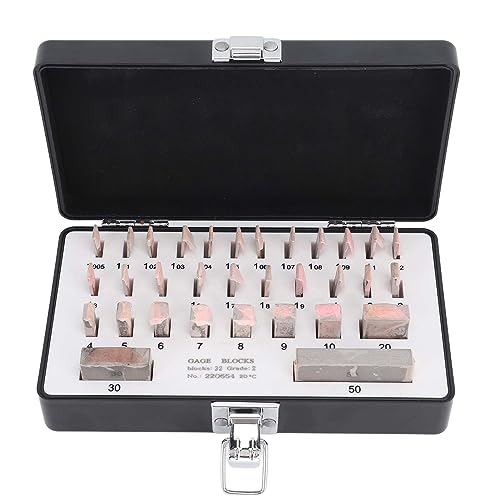 Torvex -Messeblocksatz, 32 -pcs -Stahlmessblock -Kit mit Gehäuse, Präzisionsmessgerät Block für Kalibrierungs- und Inspektionswerkzeuge Torvex -Messeblocksatz, 32 -pcs -Stahlmessblock -Kit mit Gehäuse, Präzisionsmessgerät Block für Kalibrierungs- und Inspektionswerkzeuge von Torvex