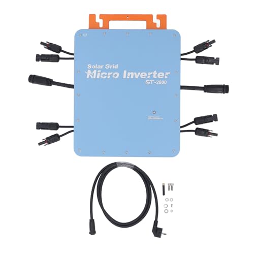 Torvex Micro -Wechselrichter, 2800W Solar Grid Tie -Wechselrichter mit WLAN -Steuerung und Farbschale, einphasige Solarpanel Wechselrichter für Energiesysteme von Torvex