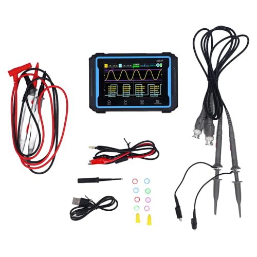 Torvex Oszilloskop, 3-in-1-Handsignalanalysator mit 50 MHz Bandbreite und Abtastrate von 250 ms, Digitaler Oszilloskop-Signalgenerator Torvex Oszilloskop, 3-in-1-Handsignalanalysator mit 50 MHz Bandbreite und Abtastrate von 250 ms, Digitaler Oszilloskop-Signalgenerator von Torvex