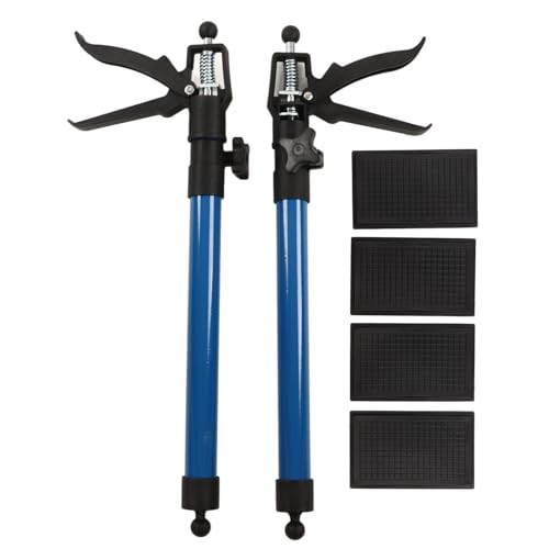 Torvex -Stützpol, 2pcs Teleskopschrank -Verlängerungsstange mit 4 Montageplatten 50 115 cm, einstellbare Schrankbuchse, erweiterbare Stützstange von Torvex