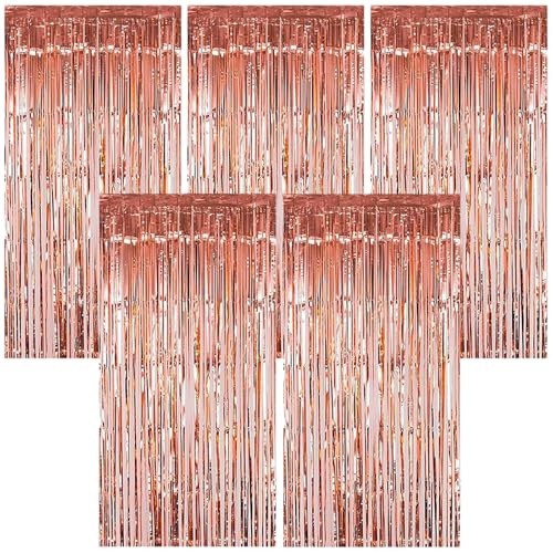 Torytoe Lametta Vorhänge Rosagold, 5 Stück Metallische Glitzervorhang Geburtstag 1x2M Folie Vorhang Glitzer Tinsel Curtains Folienfransen Vorhang für Geburtstage Festivals Hochzeit Party Bühnendekor Torytoe Lametta Vorhänge Rosagold, 5 Stück Metallische Glitzervorhang Geburtstag 1x2M Folie Vorhang Glitzer Tinsel Curtains Folienfransen Vorhang für Geburtstage Festivals Hochzeit Party Bühnendekor von Torytoe
