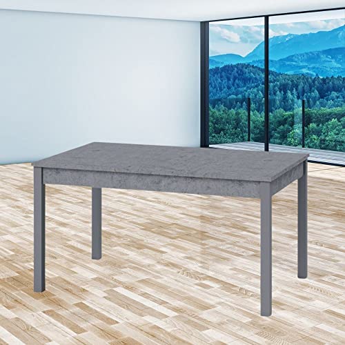 Ausziehbarer Tisch 110x70 cm Farbe Zement - Florenz von Toscohome