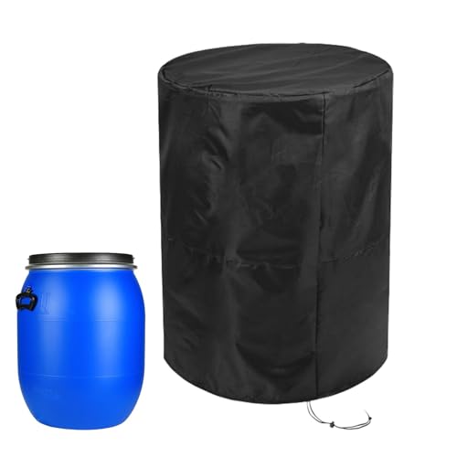 Abdeckung Wasserdicht, Wasserspeicherfassabdeckung, Abdeckung des Wasserauffangbehälters, wasserdichte Regen-Schnee-Eimer-Abdeckung, Regen-Schnee-Eimer-Abdeckung mit Kordelzug für Garten von Toseky