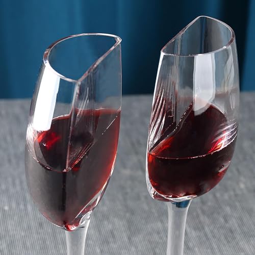 Halbes Weinglas, 140ML Weißweingläser Champagnergläser, Halbes Weingläser, Half Wine Glass, Muttertagsgeschenke Verlobungsgeschenk Hochzeitstag Geburtstag Jahrestag Rotweinglas Und Weißweinglas von Toseky