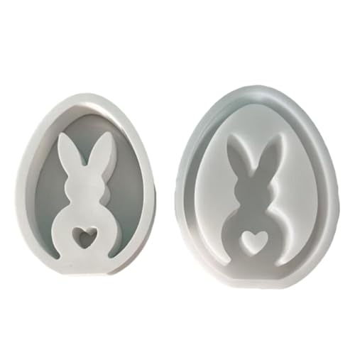 Toseky Ostern Hase Giessform für Ostern, Silikonformen Gießformen, Osterhase Silikonform Kerzenhalter, Hasenförmige Silikonformen für Epoxidharz, Ostern Hochzeitstischdekoration von Toseky