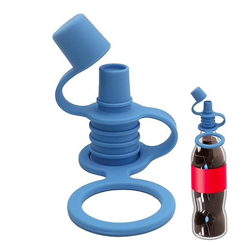 Toseky Silikon-Flaschenaufsatz für Kinder | Wiederverwendbarer, auslaufsicherer Entwöhnungs-Beißungsadapter mit Deckel - Zubehör für Wasserflaschen zum Wandern und Reisen von Toseky