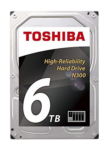 HDWN160UZSVA N300 NAS, 6 TB, SATA, 128 MB, 6 TB, 8,89 cm (3,5 Zoll), SATA III, 128 MB, 7200 U/min, refurbished) von Toshiba