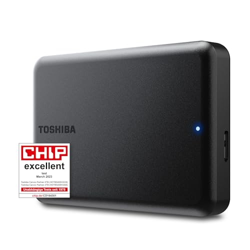 Toshiba Canvio Partner 4TB Portable 2,5" Externe HDD, USB 3.2 Gen 1, kompatibel mit Mac und Windows, USB-betrieben von Toshiba
