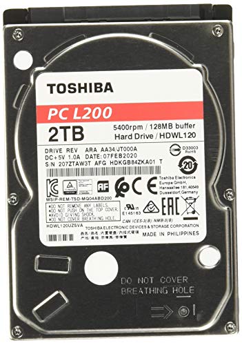 Toshiba L200 2 TB 5400RPM 2.5 Inch SATA HDD von Toshiba