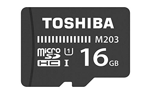 Toshiba M203 Speicherkarte microSDHC 16GB schwarz von TOSHIBA