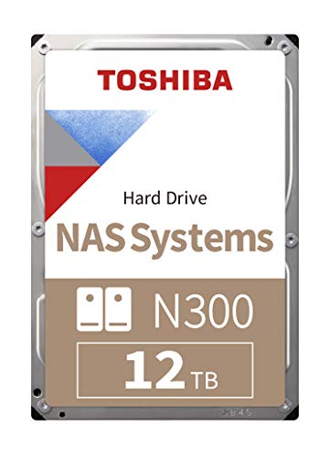 Toshiba 12TB N300 Internal Hard Drive – NAS 3.5 Inch SATA HDD Supports Up to 8 Drive Bays Designed for 24/7 NAS Systems, New Generation (HDWG480UZSVA) von Toshiba