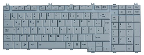 Toshiba NExpert deutsche QWERTZ Tastatur Satego P200 X200 Series DE Neu Weissgrau von Toshiba